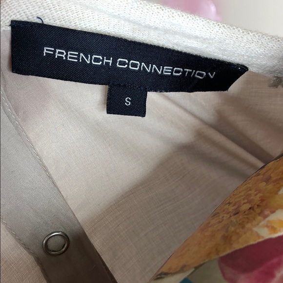 French Conn Mixed Media Snap Back Henley Thermal - Picture 6 of 7